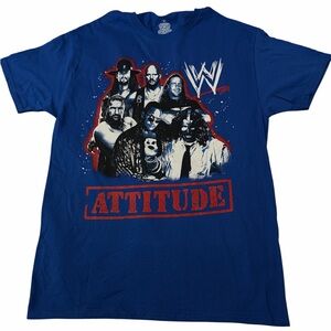 WWE Legends Attitude Wrestler Poster T-Shirt Size medium new